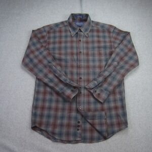 Pendleton Shirt Mens Small Multicolor Sir Pendleton Plaid Wool Button Down